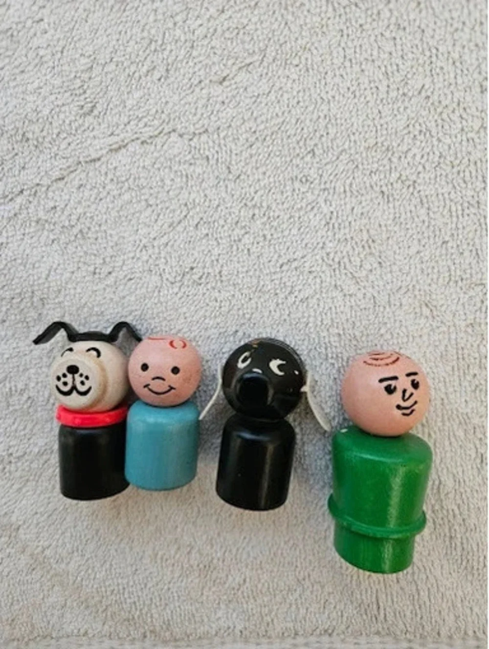 Vtg 1963 Fisher-Price Amusement Park Choo Choo Train 932 719 Wood Little People